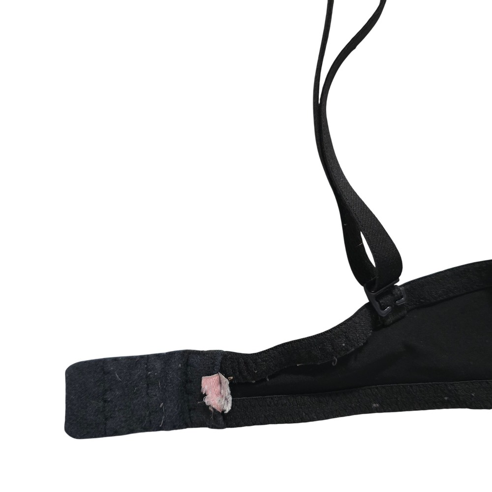 Victoria's Secret Body by Victoria Black Underwire Push Up Cup Satin Bra 34B - Picture 4 of 5